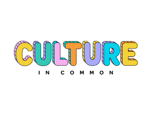 A multicoloured logo with the words Culture in Common