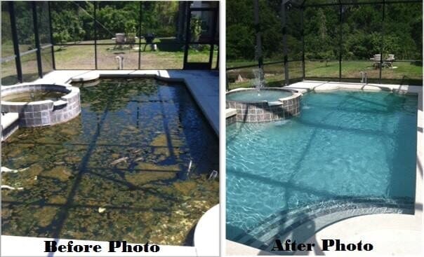 Before and After — Bradenton, FL — Doug's Pool Service