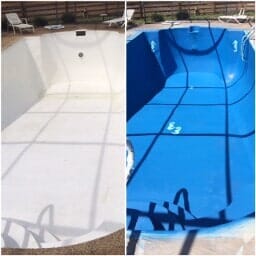Before and After Pool Painting — Bradenton, FL — Doug's Pool Service