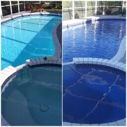 Before and After Pool Painting 2 — Bradenton, FL — Doug's Pool Service