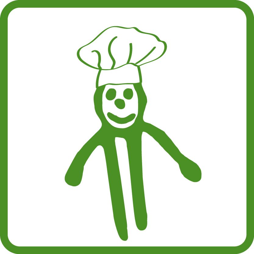 KEEN in the Kitchen Logo - Ken KEEN wearing chef hat