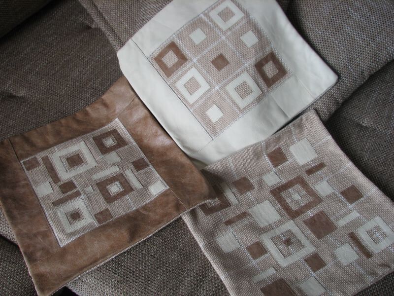 Ādas spilveni | Ādas izstrādājumu darbnīca