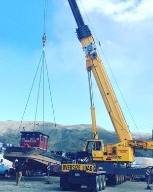 Forklift Handling Container — Wenatchee, WA — Columbia Cranes