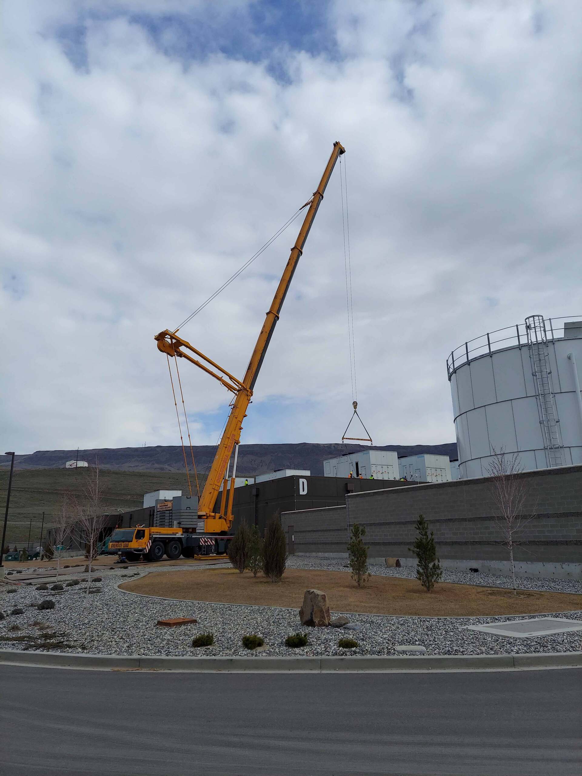 Crane Lifting Container in Power Plant — Wenatchee, WA — Columbia Cranes
