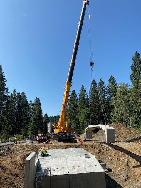 Installing Box Culvert — Wenatchee, WA — Columbia Cranes
