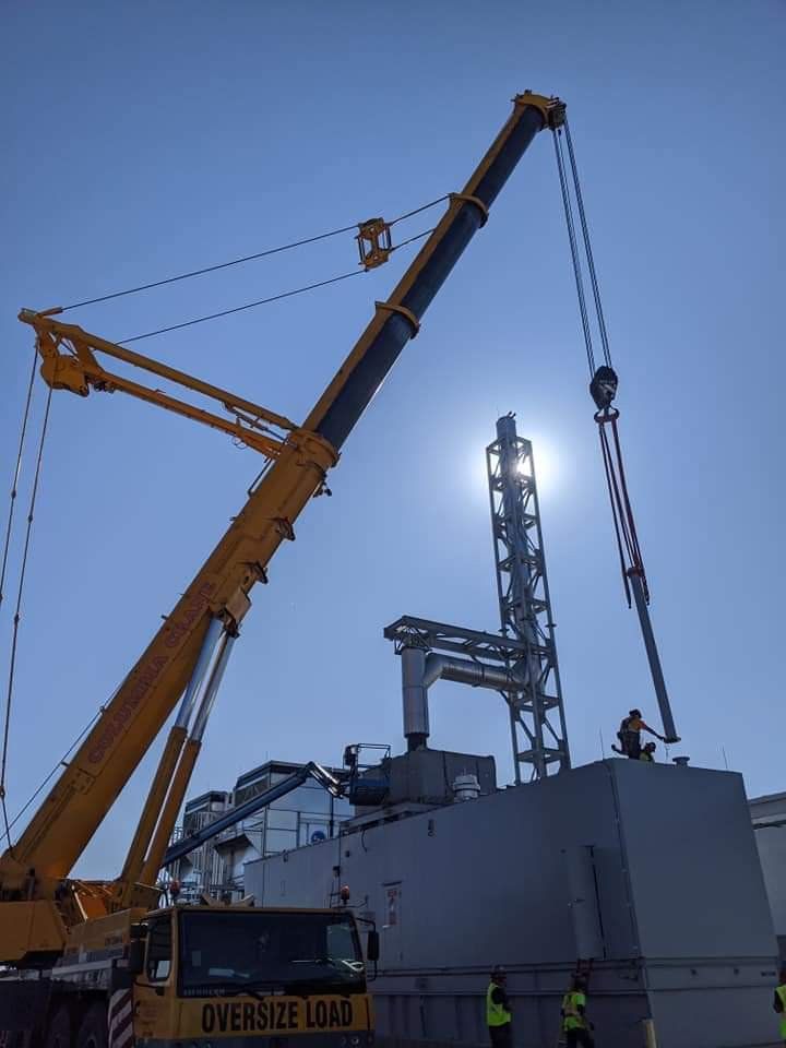 Crane Lifting Power Plant Pipes — Wenatchee, WA — Columbia Cranes