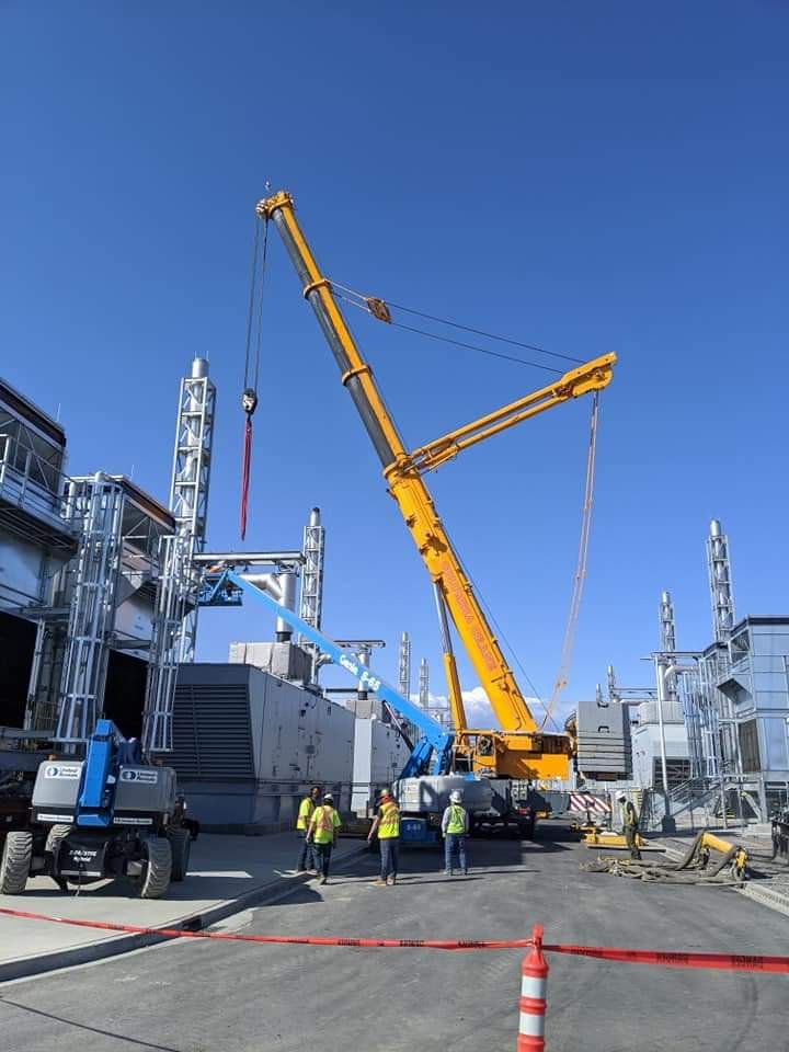 Installing Pipe in Power Plant — Wenatchee, WA — Columbia Cranes