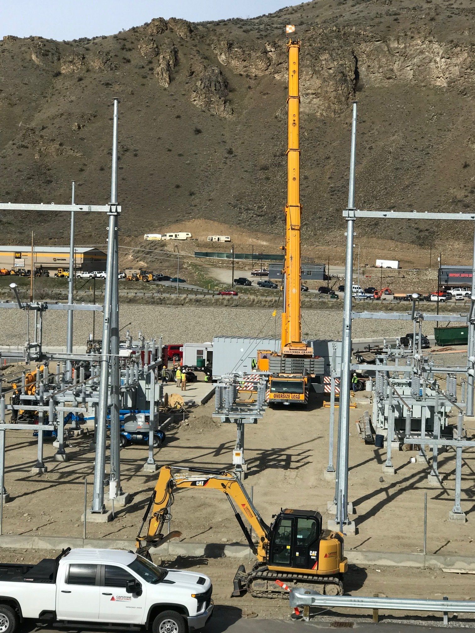 Crane Trucks and Container Van — Wenatchee, WA — Columbia Cranes