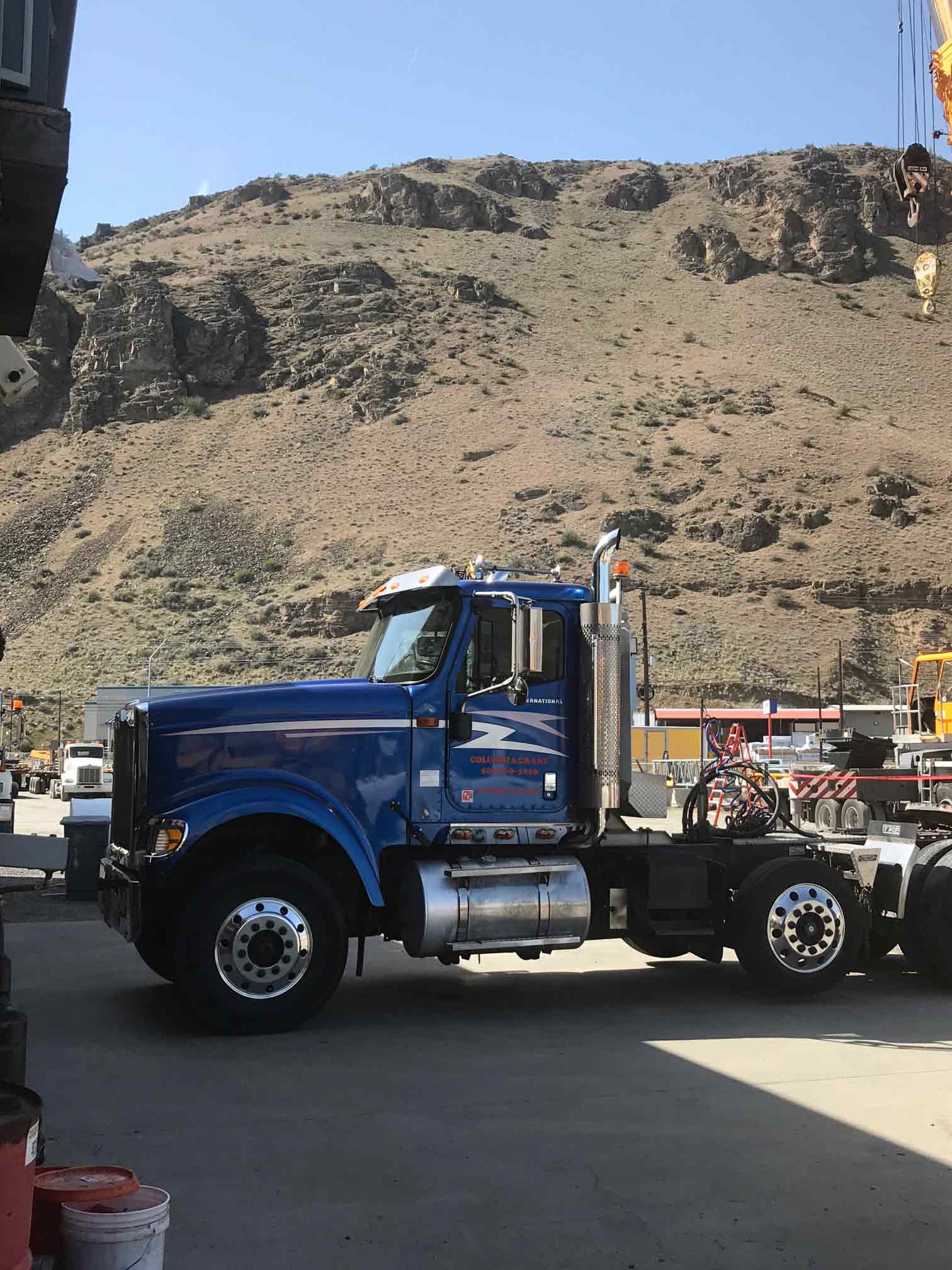 Blue Truck — Wenatchee, WA — Columbia Cranes