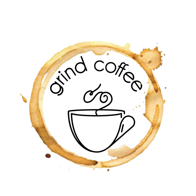 Logo: coffee cup outline,