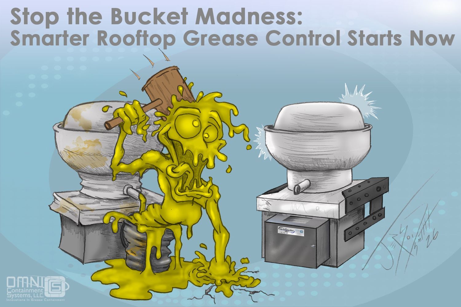 grease containment for exhaust fans, rooftop grease solutions, commercial kitchen exhaust safety