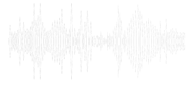 A white sound wave.