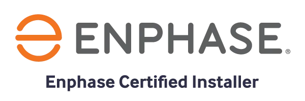 The enphase logo is a certified installer.
