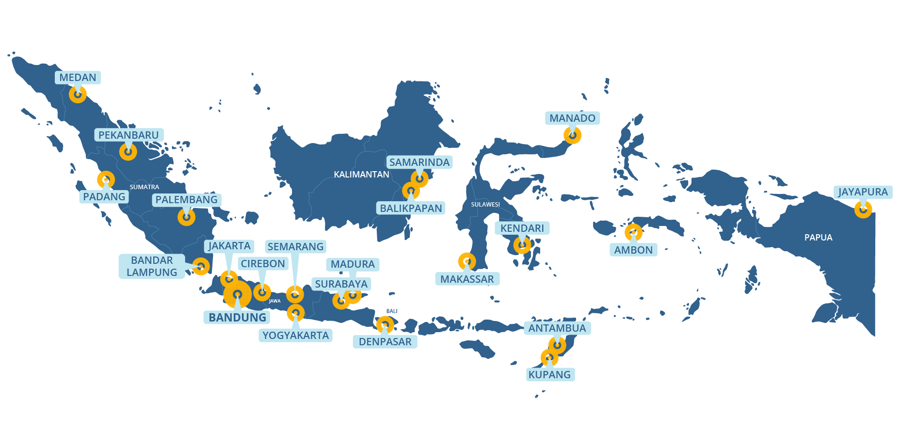 Indonesian Map Elite Springbed Location