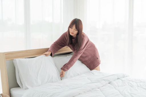 cara tidur cepat 30 detik dibantu ketika kasur sudah bersih
