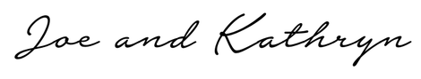 A handwritten signature of jae and kathryn on a white background.