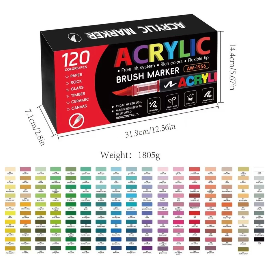 120 Acrylic Marker set  | Spark English Center Vietnam