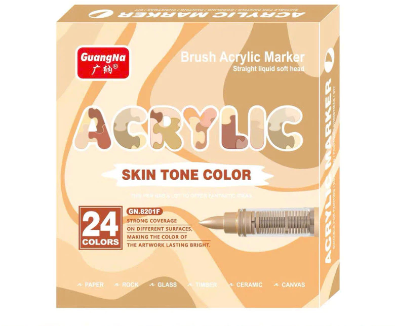 Skin tone Acrylic Markers  | Spark English Center Vietnam