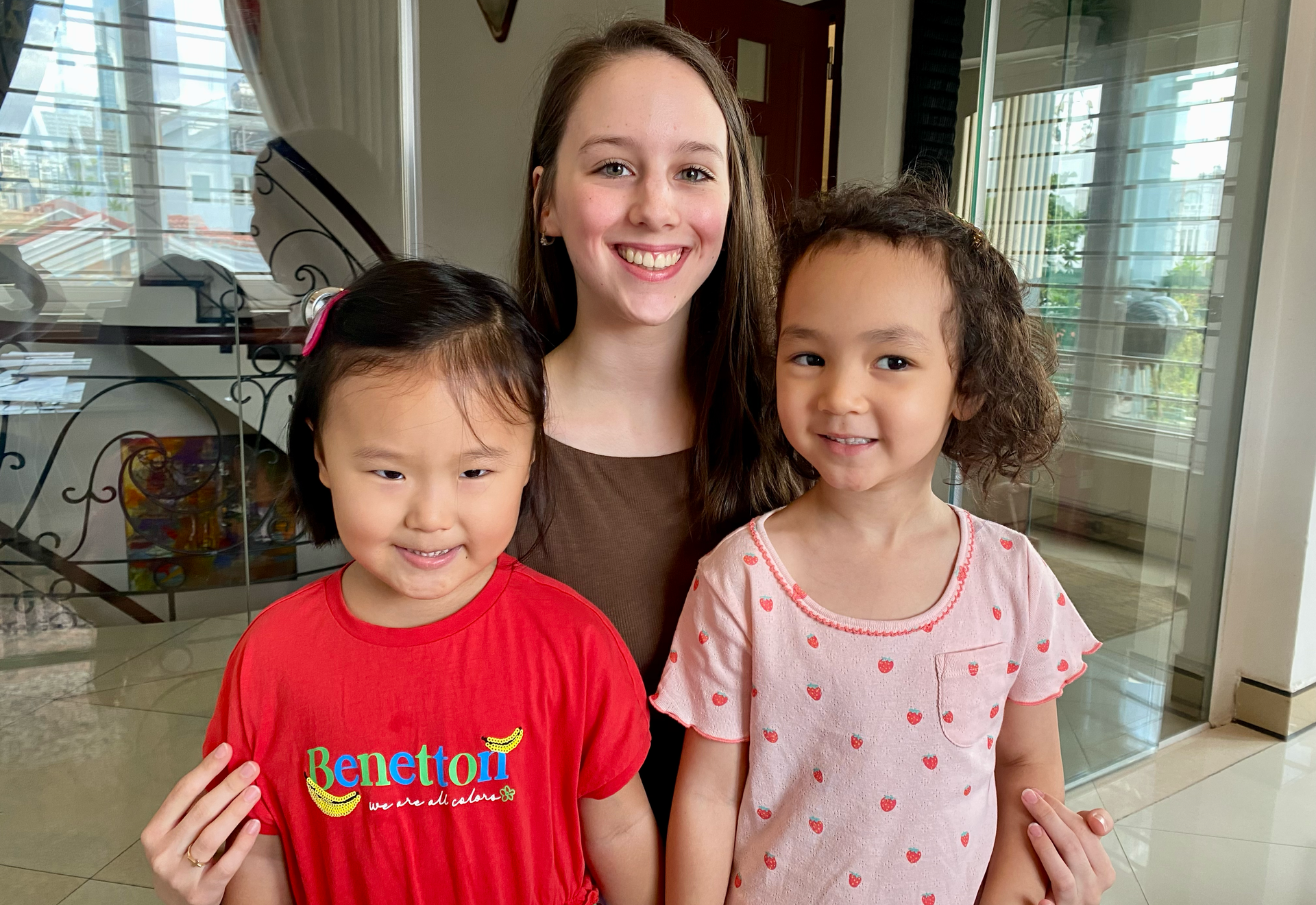 Children with teacher at Spark Vietnam English Center