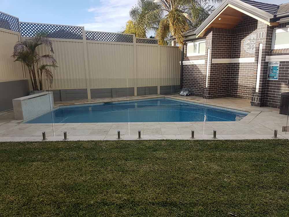 clean outdoor pool