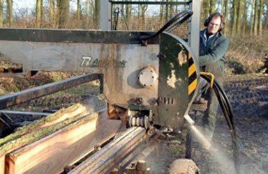 On site sawmilling service