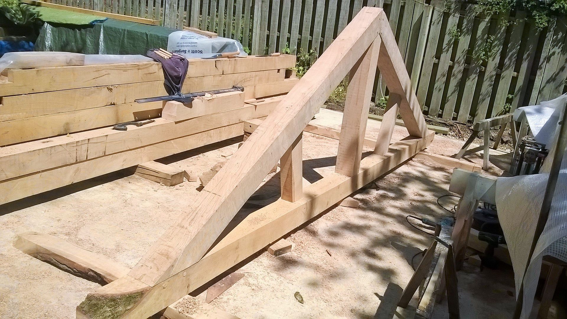 High quality construction beams made from English trees in Norfolk