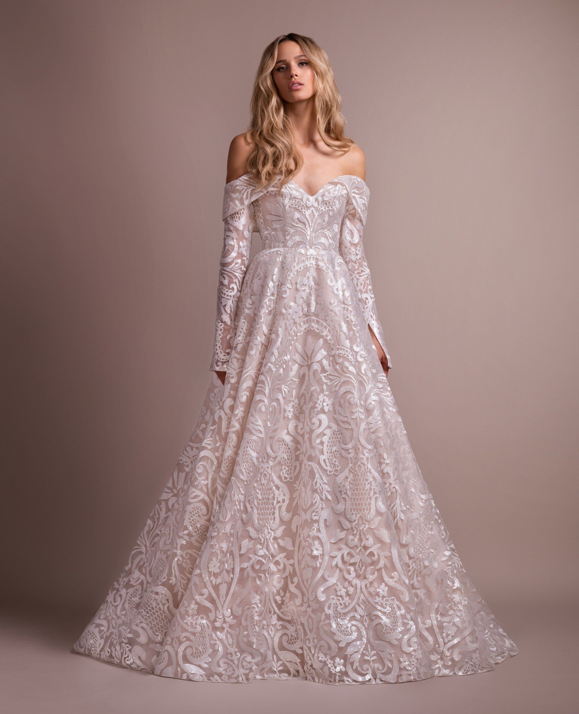 hayley paige wedding dresses long sleeve