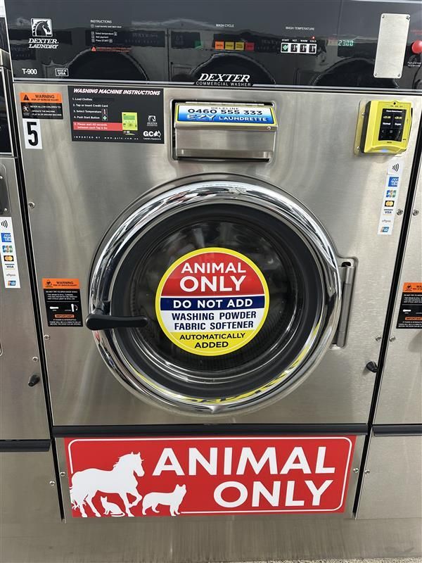 Animal-only Washing Machine With a Large, Round Door — Ezy Laundrette Diamond Beach in Diamond Beach, NSW
