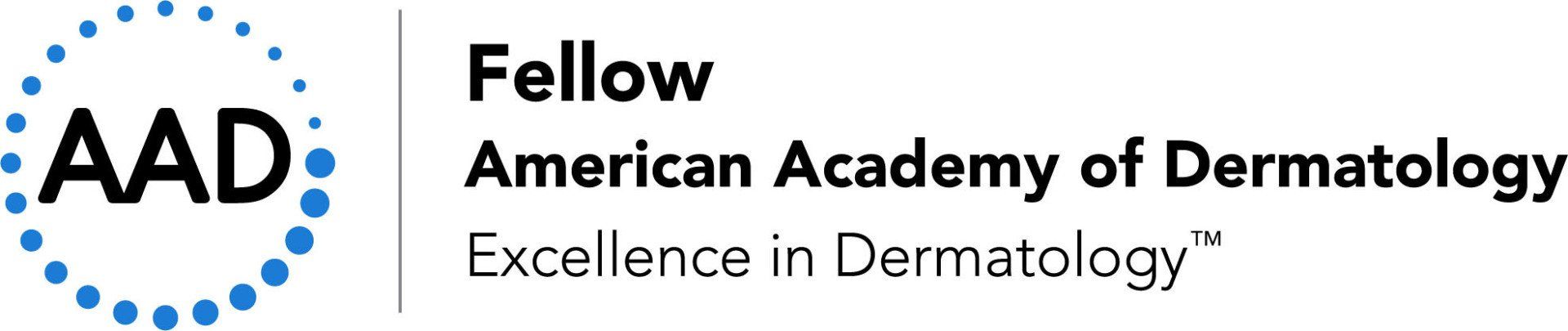 Fellow of American Academy of Dermatology Excellence in Dermatology badge