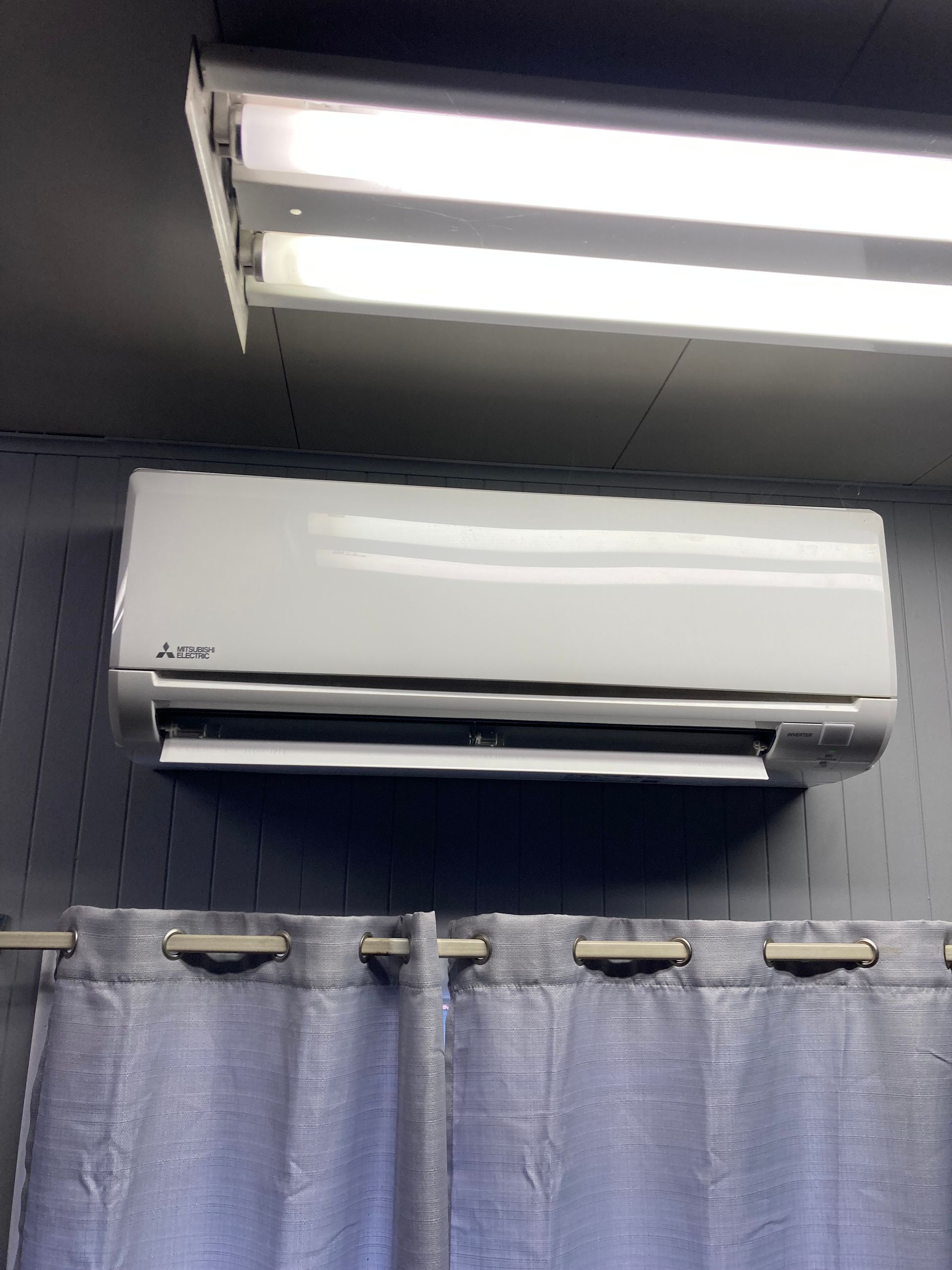 Mini-Split System Installed in Backyard