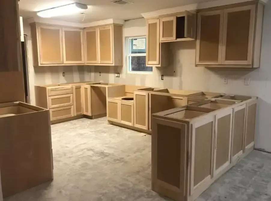 Custom Cabinetry with upper and lower designed and placed perfectly during preconstruction