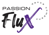Logo for Passion Flux Dance Company: Black 