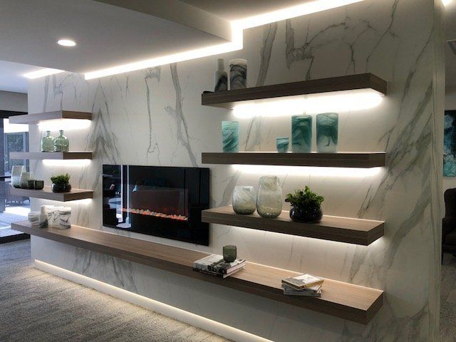 illuminated shelving