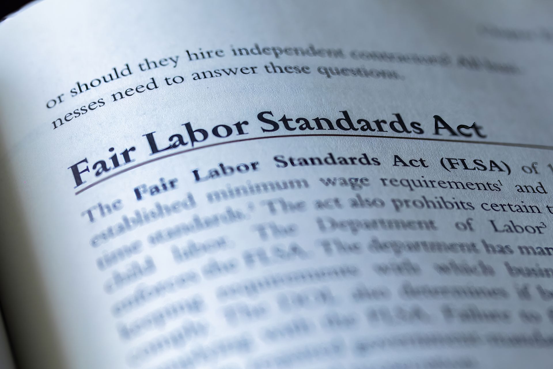 Employment law - FLSA Image | Addison, TX | Geary, Porter & Donovan, P.C.
