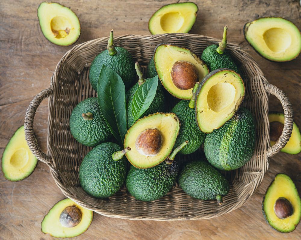 A Lot Of Avocado In A Wooden Basket — Fresh to Door In Fyshwick ACT