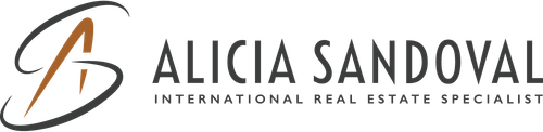 The logo for alicia sandoval international real estate specialist