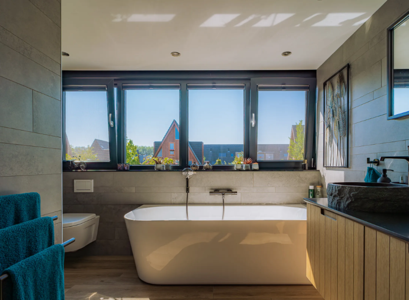 Badkamer in dakkapel