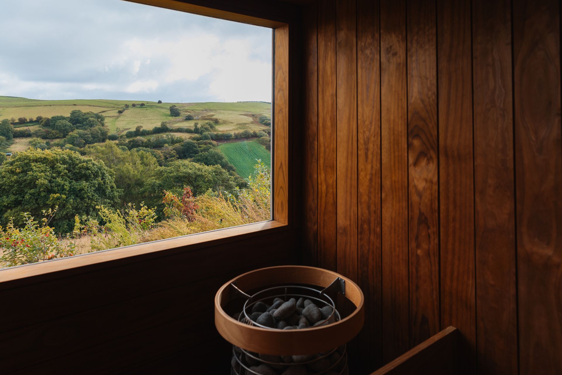 The sauna at Welsh Lavender