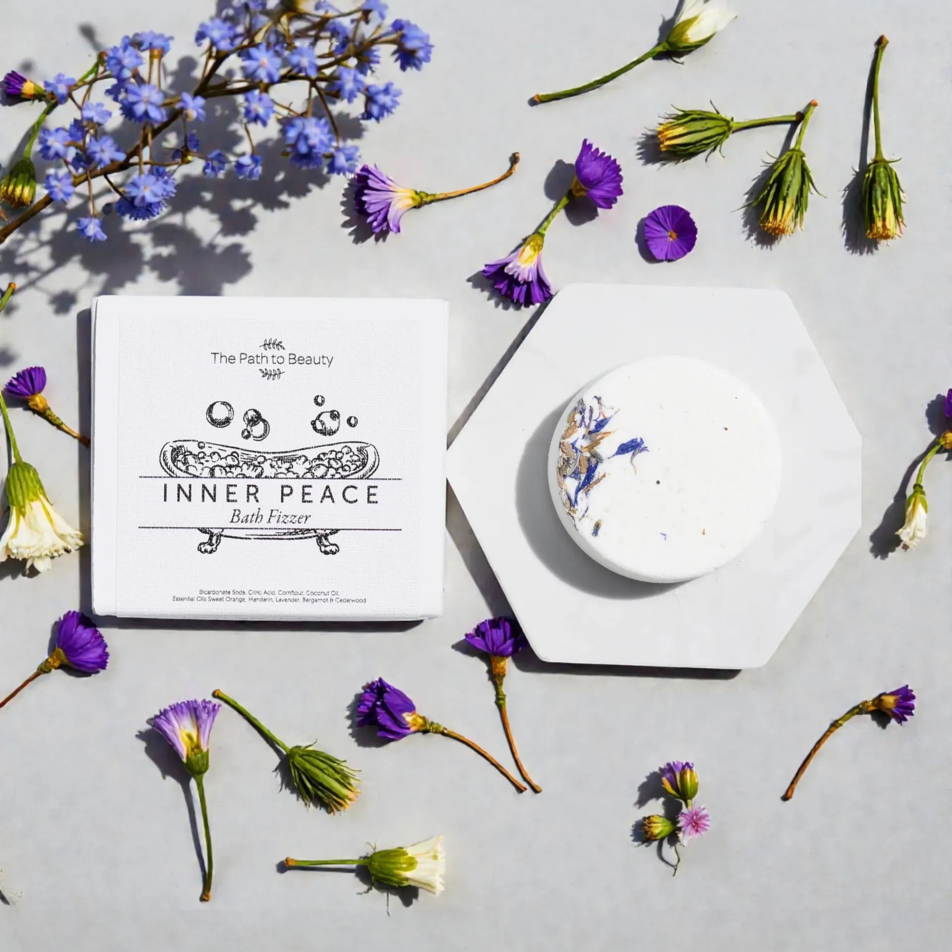 White soap and box with 