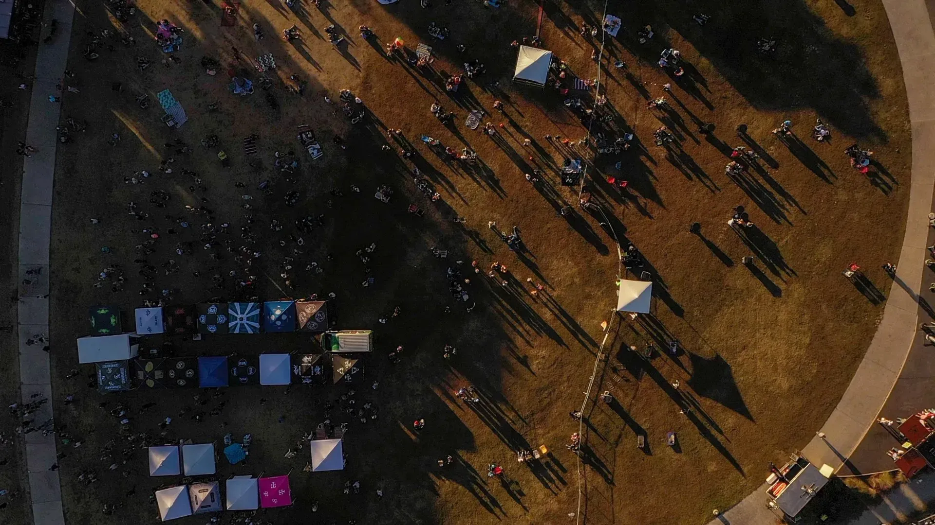 Aerial View of Field — North Charleston, SC — Access Portable Toilets
