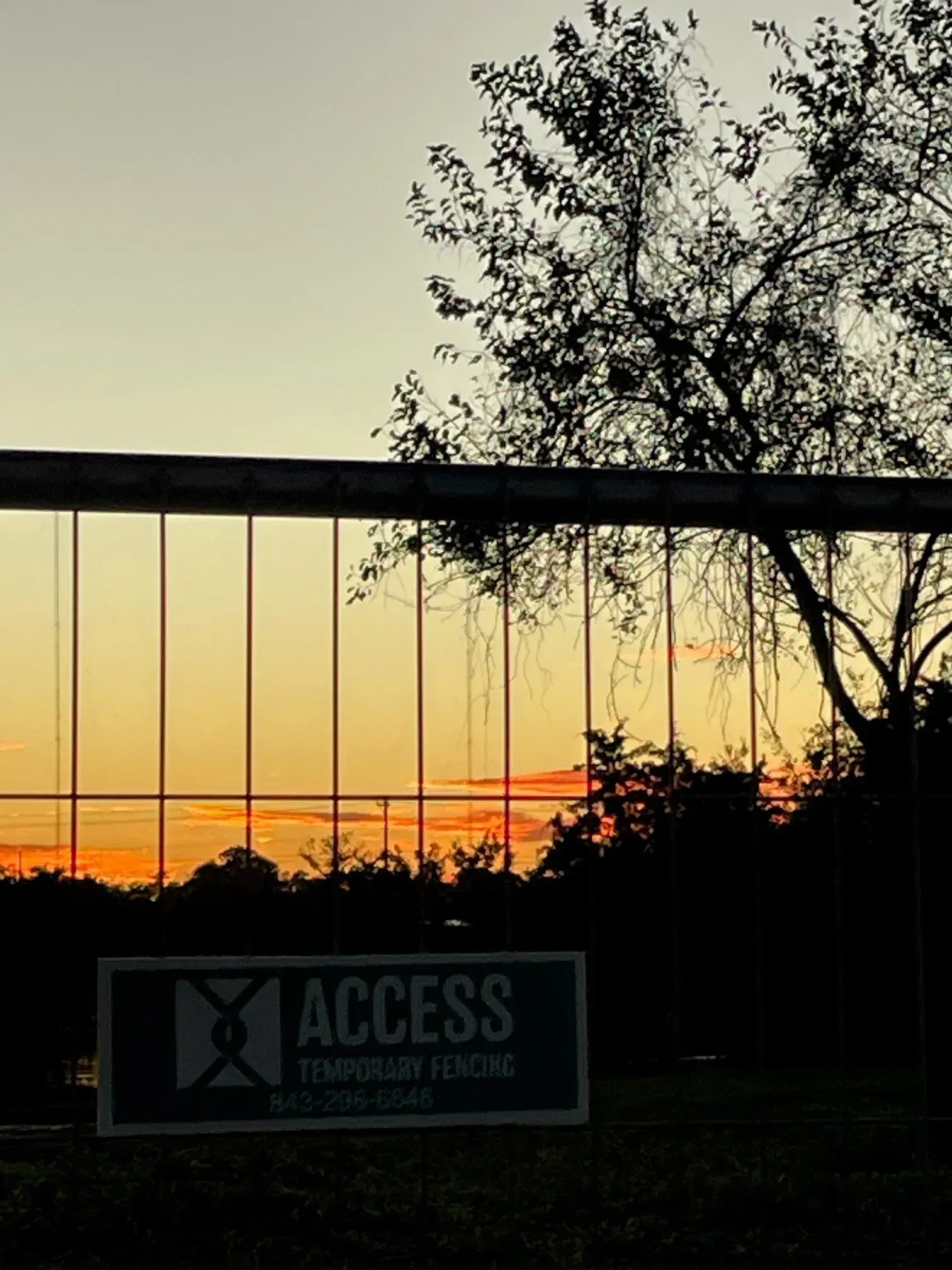 Sign Board and Sunset View — North Charleston, SC — Access Portable Toilets