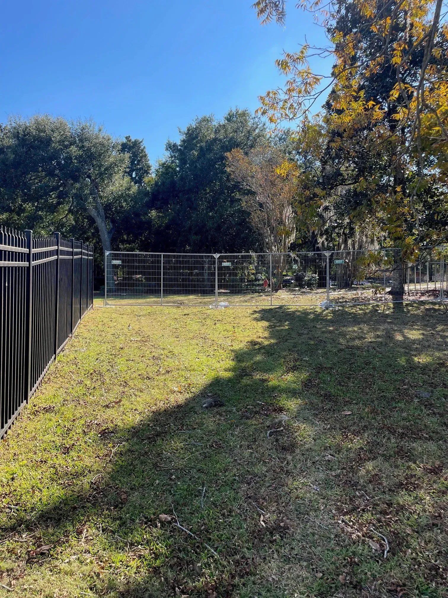 Temporary Fence and Trees — North Charleston, SC — Access Portable Toilets