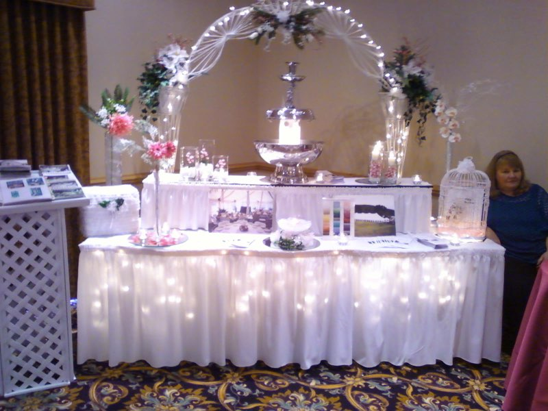 Table decoration with lights