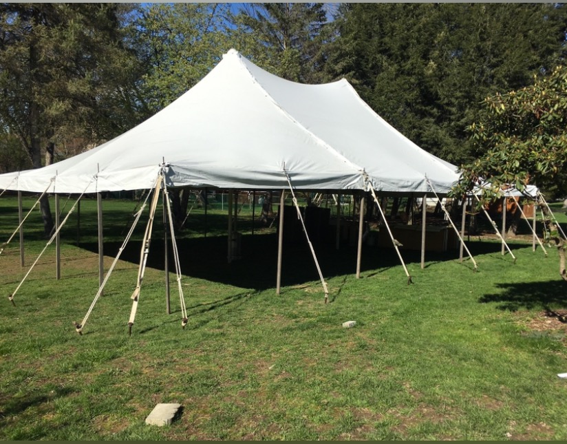 Floyds Rent-all Event tent setup
