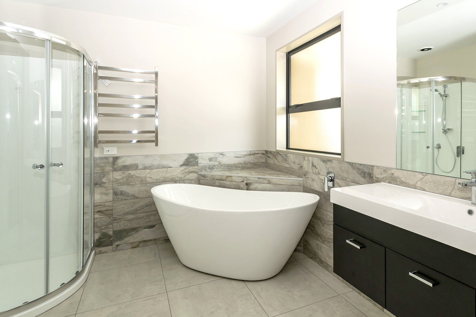 Bathroom build by Hillco Ltd in Blenheim, NZ