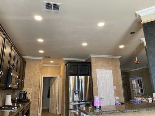 Kitchen lighting and appliance installation by home improvement experts in the DFW Area