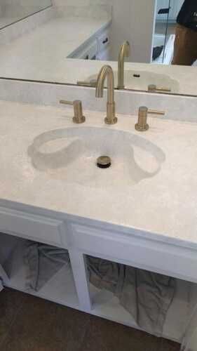 Bathroom sink and faucet installation by remodeling contractors and plumbing repair pros in DFW