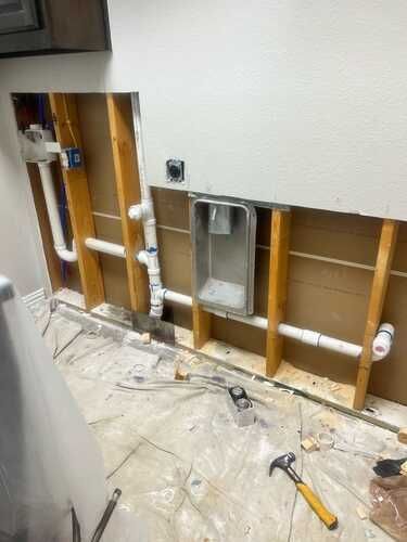 Washer and dryer hookup and plumbing repair by plumbing services expert in the DFW Area