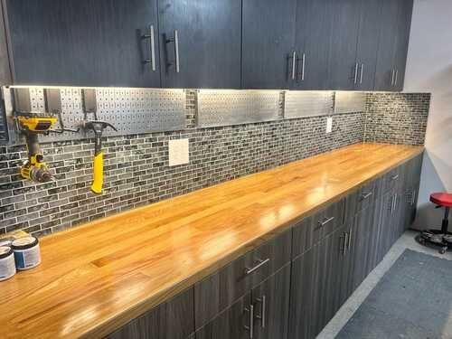 Custom home improvement workstation by handyman contractors in the DFW Area