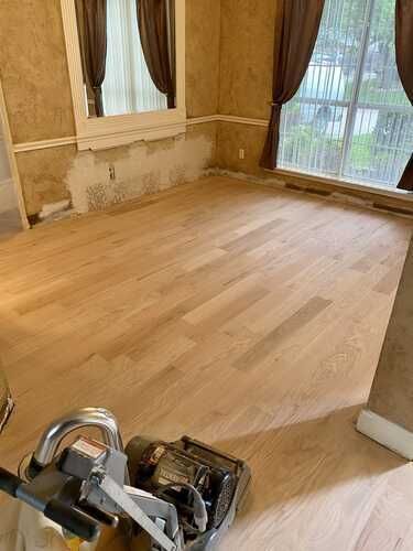 Flooring installation and home remodeling project underway in the DFW Area